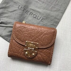 Uterque Tan Leather Wallet